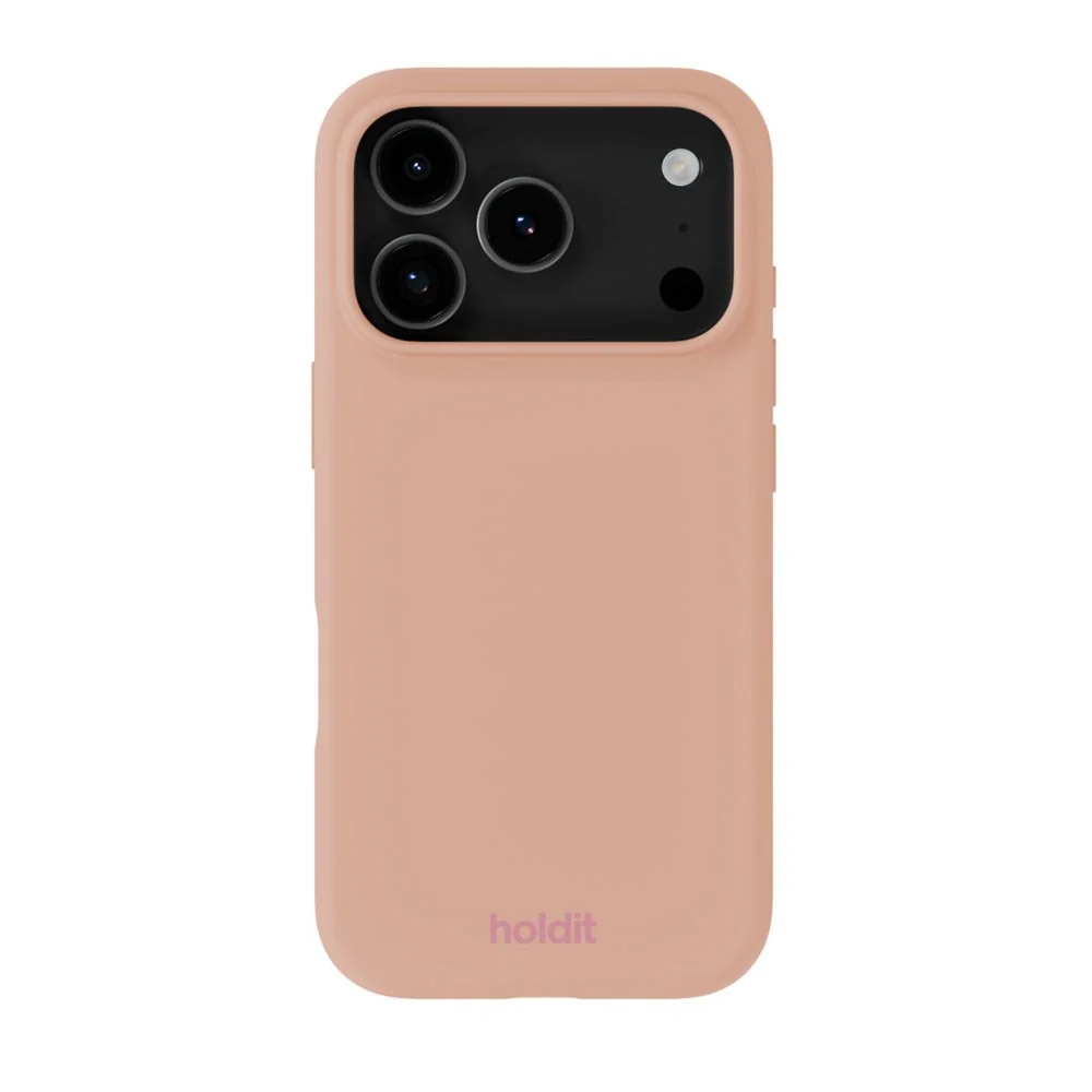 iPhone 18 Pro / 17 Pro Holdit Soft Touch Silikon Deksel - Bare Pink v:1505023