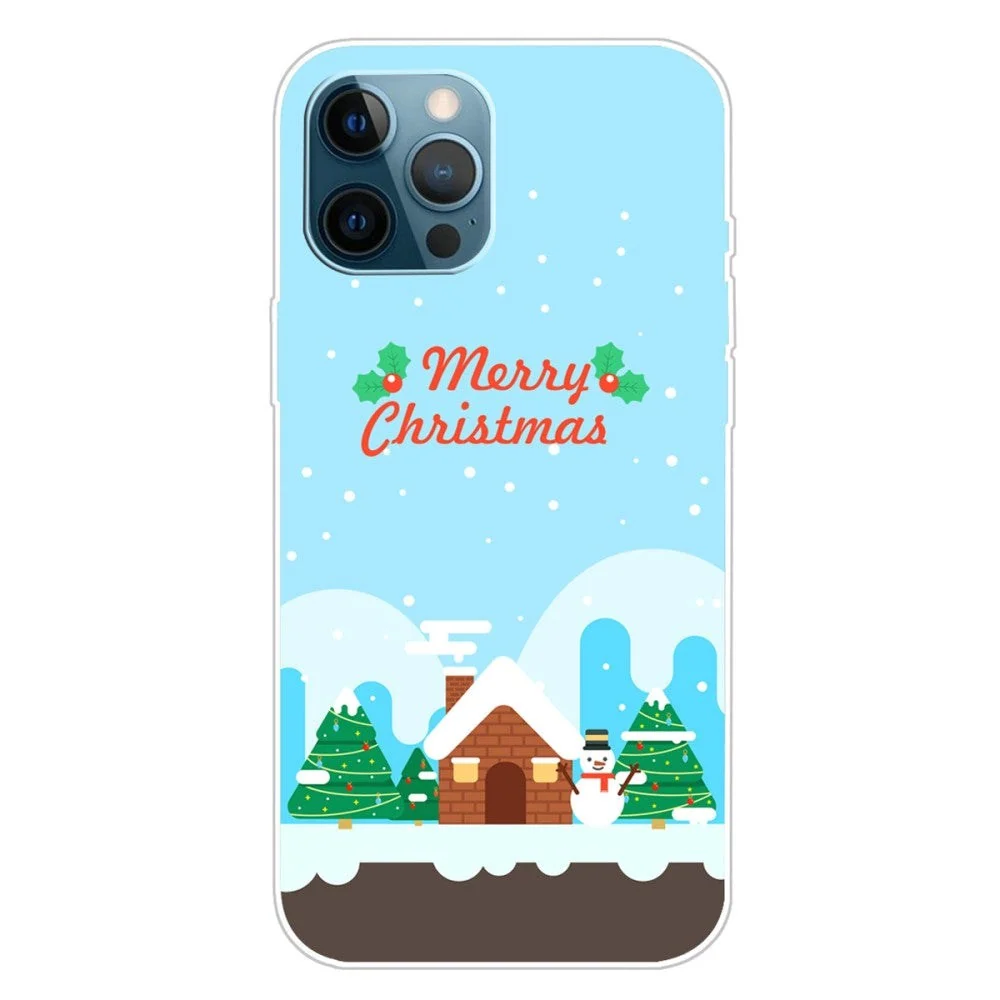 iPhone 15 Pro Fleksibelt Plast Jul Deksel - Merry Christmas - Julemoro v:3083583