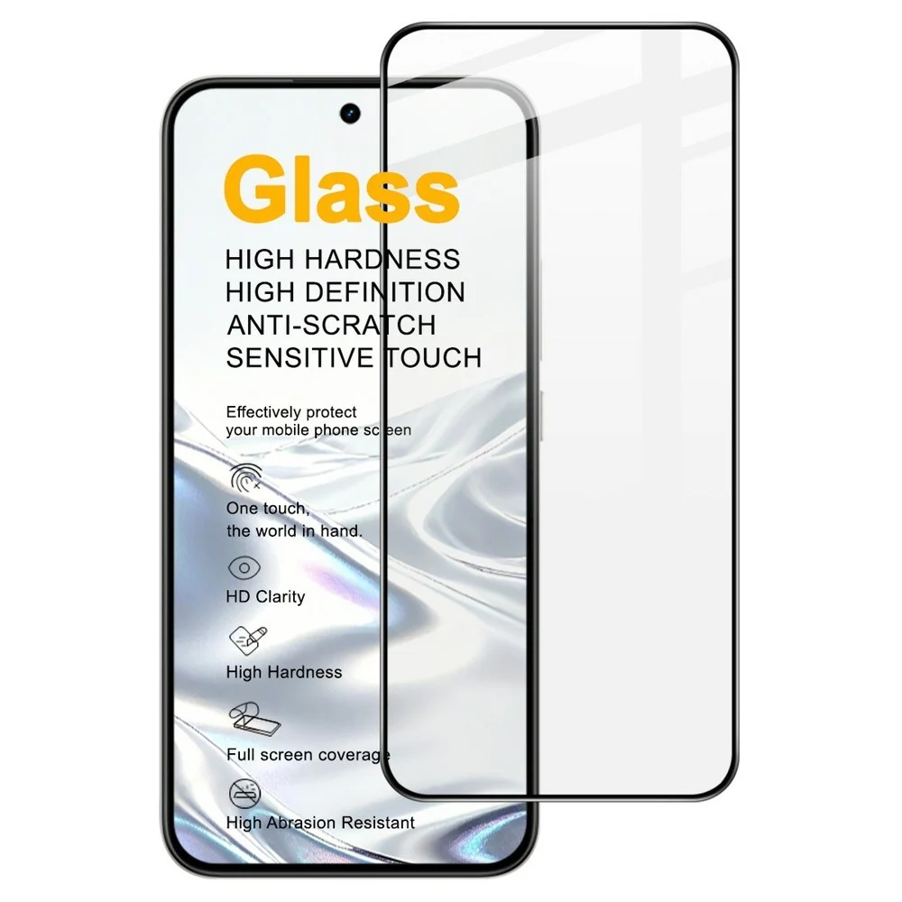Realme 16 IMAK Skjermbeskytter i Herdet Glass – Gjennomsiktig / Svart v:4381336