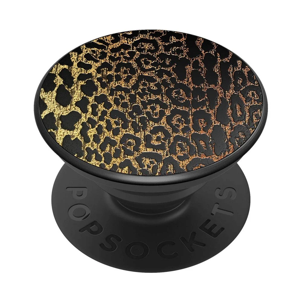 POPSOCKETS PopGrip Original Embossed Metal Leopard Avtagbart Grep med v:1378390