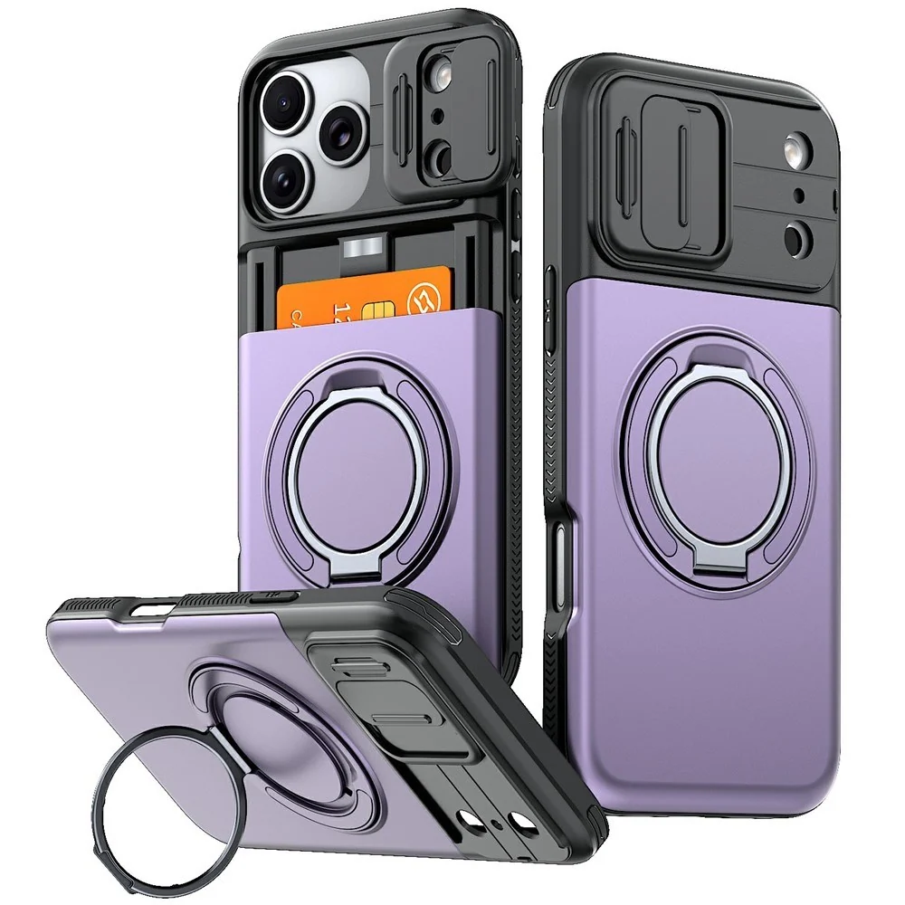 iPhone 18 Pro / 17 Pro EIDERWOOD Hybrid Håndverker Deksel m. Kortholde v:322118