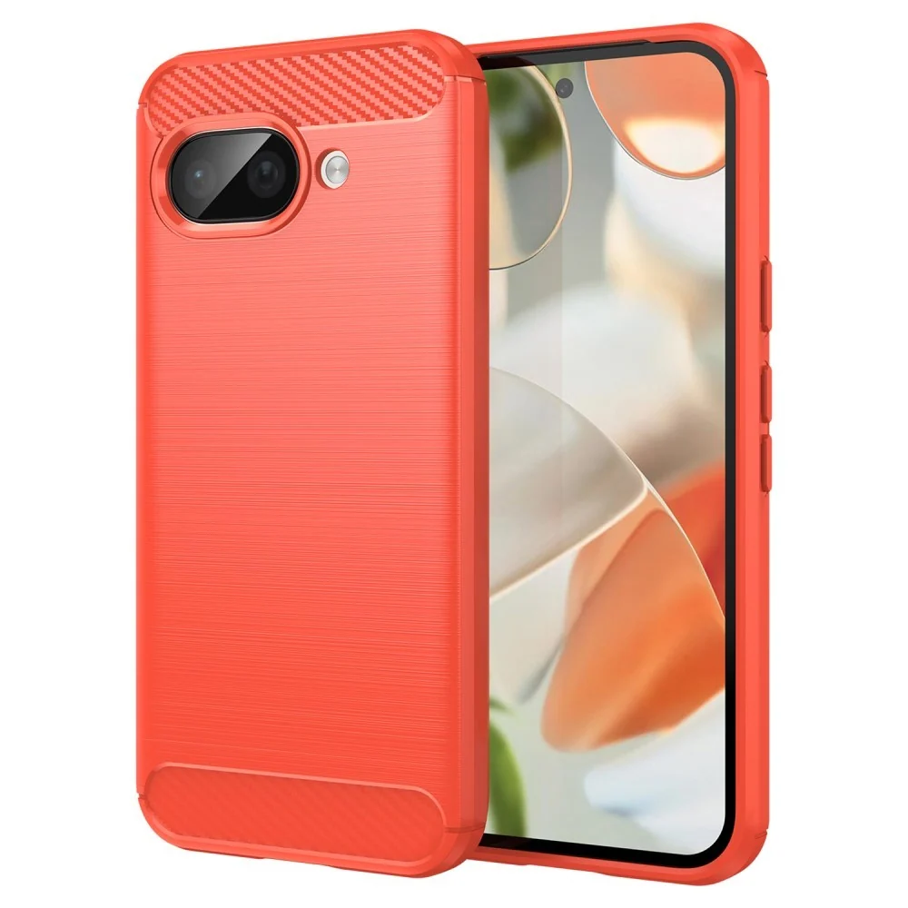 EIDERWOOD Google Pixel 9a Brushed Carbon Deksel – Rød v:7992224 EIDERWOOD Google Pixel 9a Brushed Carbon Deksel – Rød v:7992224