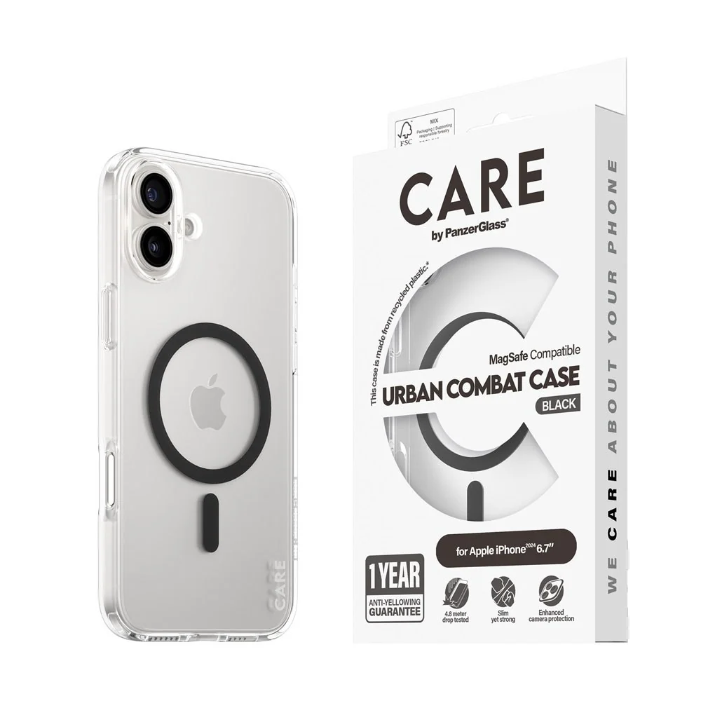 CARE by PanzerGlass iPhone 16 Plus FLAGSHIP Urban Combat-deksel – MagS v:6401495