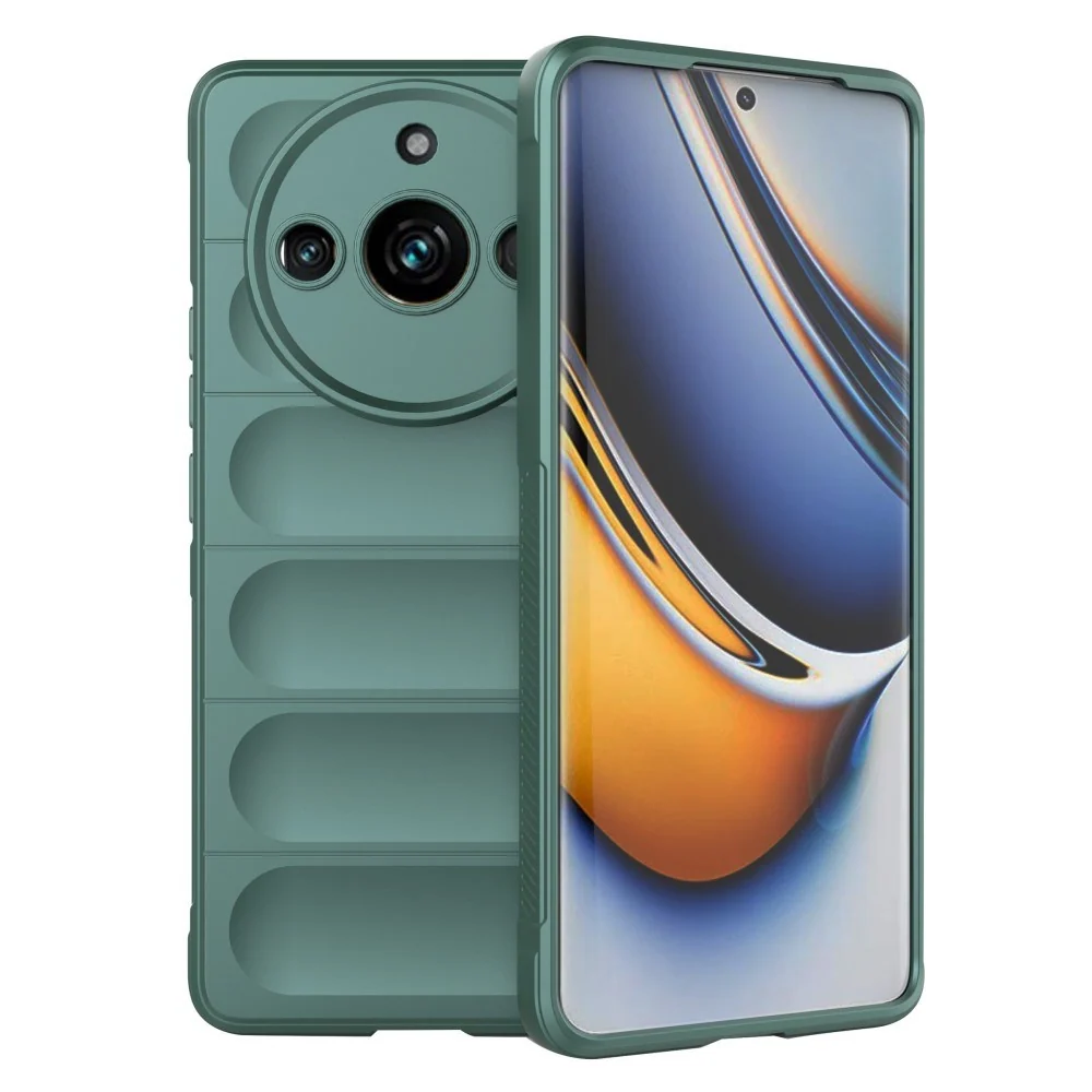 EIDERWOOD Realme 11 Pro+ 5G / 11 Pro 5G Fleksibelt Plastdeksel – Grønn v:496261 EIDERWOOD Realme 11 Pro+ 5G / 11 Pro 5G Fleksibelt Plastdeksel – Grønn v:496261