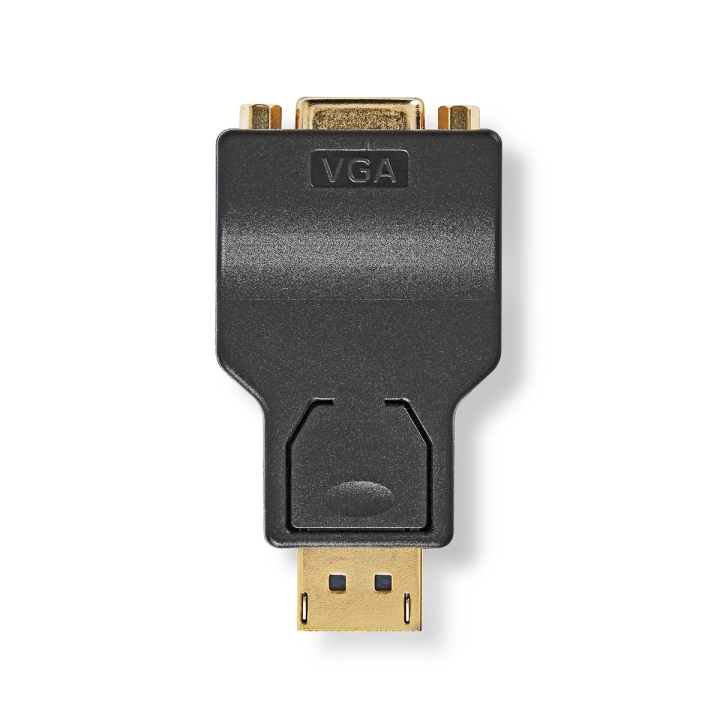 Nedis Displayport-adapter | DisplayPort Han | VGA Hun 15p | 1080p | Gull belagt | Rett | Rund | ABS | Antrasitt | Boks v:2224620 Nedis Displayport-adapter | DisplayPort Han | VGA Hun 15p | 1080p | Gull belagt | Rett | Rund | ABS | Antrasitt | Boks v:2224620
