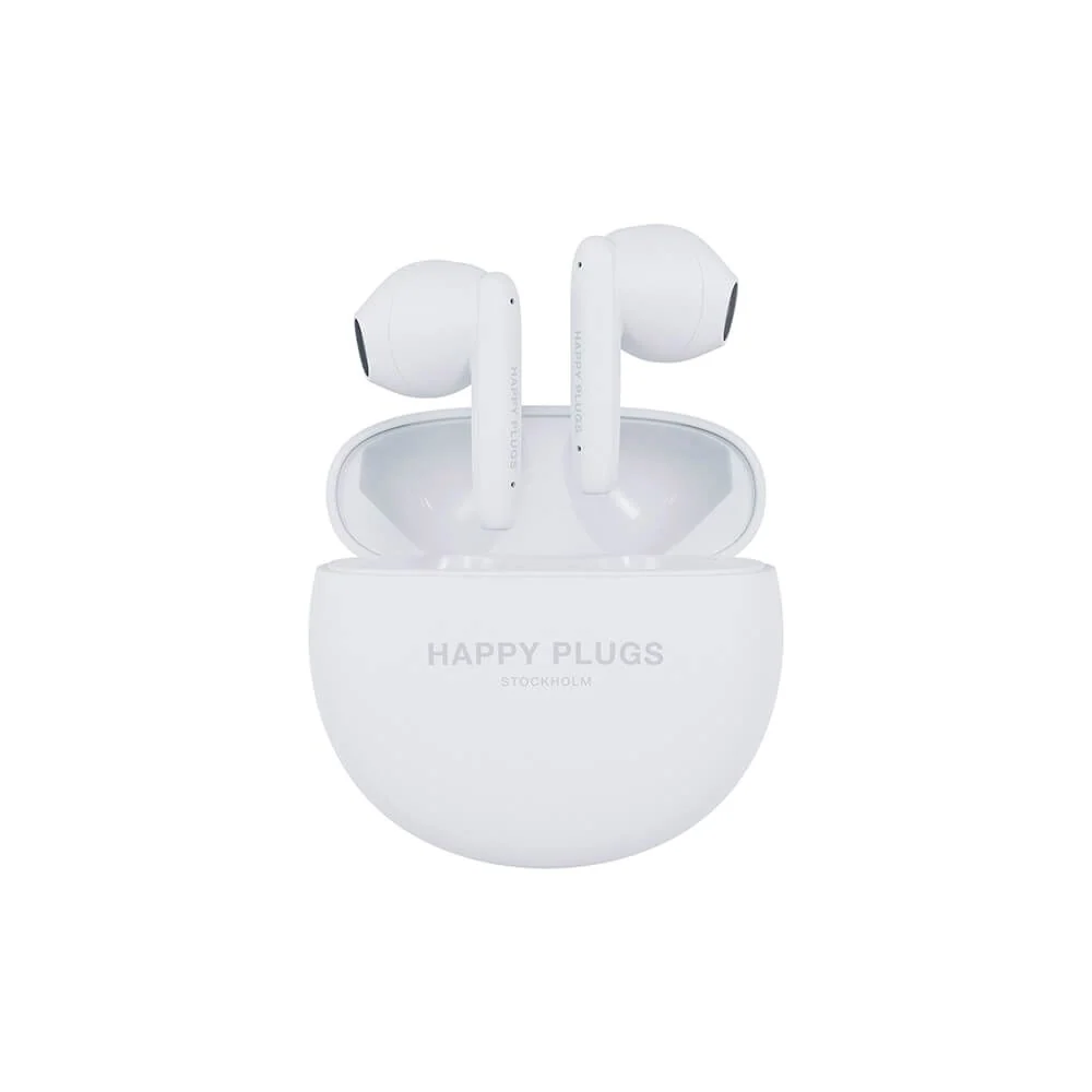 Happy Plugs Joy Lite Trådløse In-Ear Hodetelefoner – Hvit v:621755 Happy Plugs Joy Lite Trådløse In-Ear Hodetelefoner – Hvit v:621755