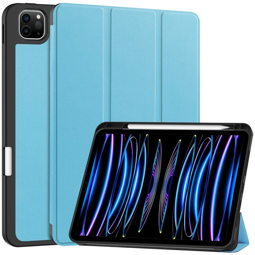 EIDERWOOD iPad Pro 11" (2025 / 2024) Tri-Fold Kunst Skinn Deksel med A v:7061981 EIDERWOOD iPad Pro 11" (2025 / 2024) Tri-Fold Kunst Skinn Deksel med A v:7061981