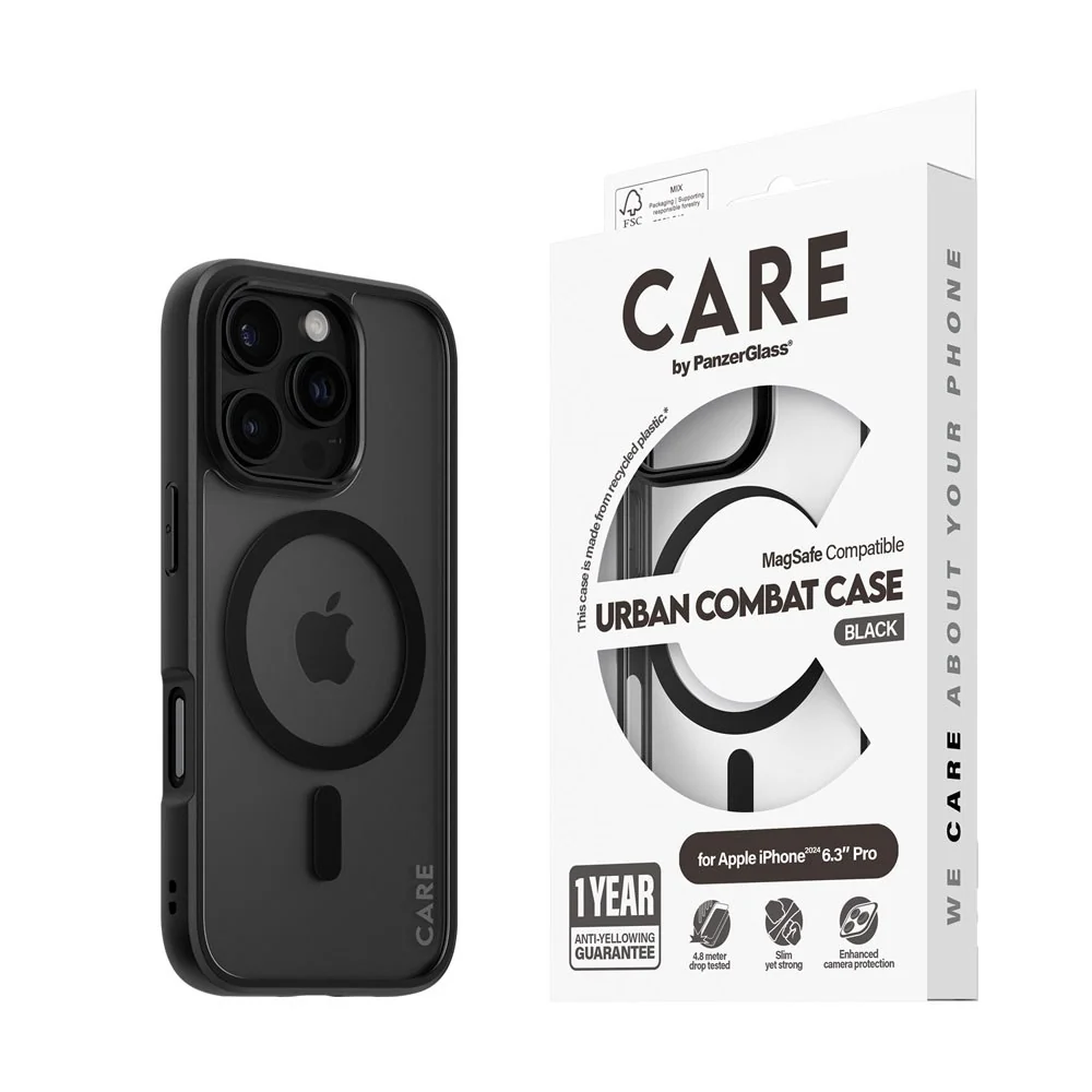 CARE by PanzerGlass iPhone 16 Pro FLAGSHIP Urban Combat-deksel – MagSa v:7428579