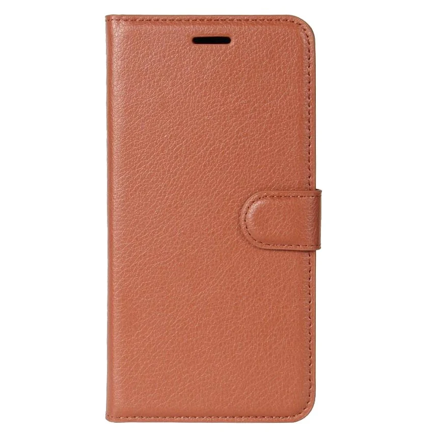 Huawei P30 Lite Skinn Flip Deksel med Lommebok - Brun v:7665028