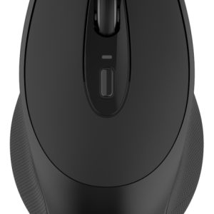 DELTACO trådløs, kompakt og lydløs mus, 1600 DPI, USB-mottaker, 4 knapper, mørkegrå v:3299862