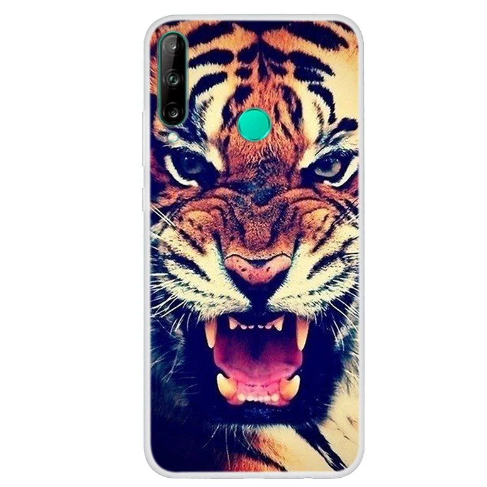 Huawei P40 Lite E Fleksibelt Plastdeksel - Tiger v:3814521