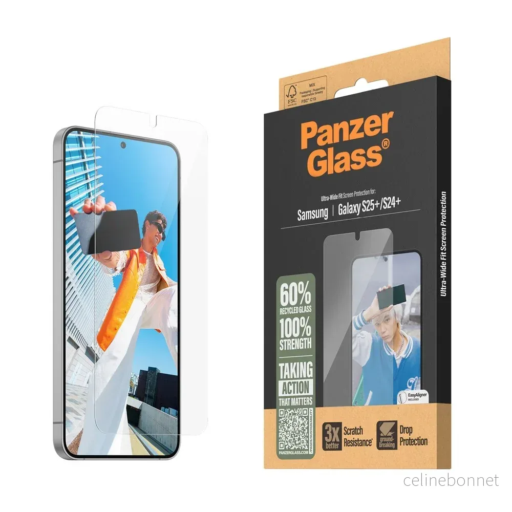 Samsung Galaxy S25+ (Plus) PanzerGlass Ultra-Wide Fit Skjermbeskytterg v:6078431
