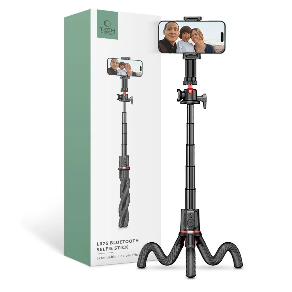 L07S Tech-Protect Selfie Stick m. Fleksibelt Stativ & Bluetooth – Svar v:7535099