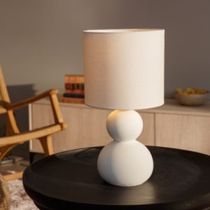 Aneta Bordslampa KALAMATA 18305-00-00 naturvit Aneta v:3407230