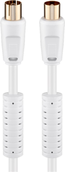 Goobay Antennekabel med ferritt (80 dB), dobbeltskjermet koaksialplugg > koaksialplugg (helskjermet), 10 m v:5648319 Goobay Antennekabel med ferritt (80 dB), dobbeltskjermet koaksialplugg > koaksialplugg (helskjermet), 10 m v:5648319