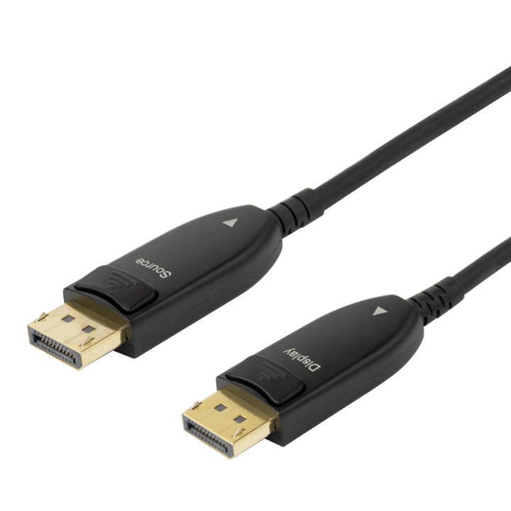 DELTACO Displayport 1.4-kabel, AOC, 8K@30 Hz, 20 m, svart v:8606745 DELTACO Displayport 1.4-kabel, AOC, 8K@30 Hz, 20 m, svart v:8606745
