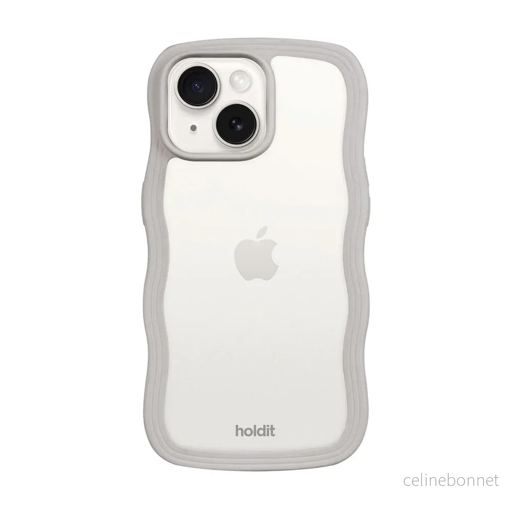 iPhone 17e / 16e / 15 / 14 / 13 Holdit Wavy Deksel – Wool Grey / Trans v:5285447 iPhone 17e / 16e / 15 / 14 / 13 Holdit Wavy Deksel – Wool Grey / Trans v:5285447