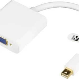 DELTACO mini DisplayPort till VGA 20-p ha – 15-p ho 0,05m vit/grå v:8418618 DELTACO mini DisplayPort till VGA 20-p ha – 15-p ho 0,05m vit/grå v:8418618