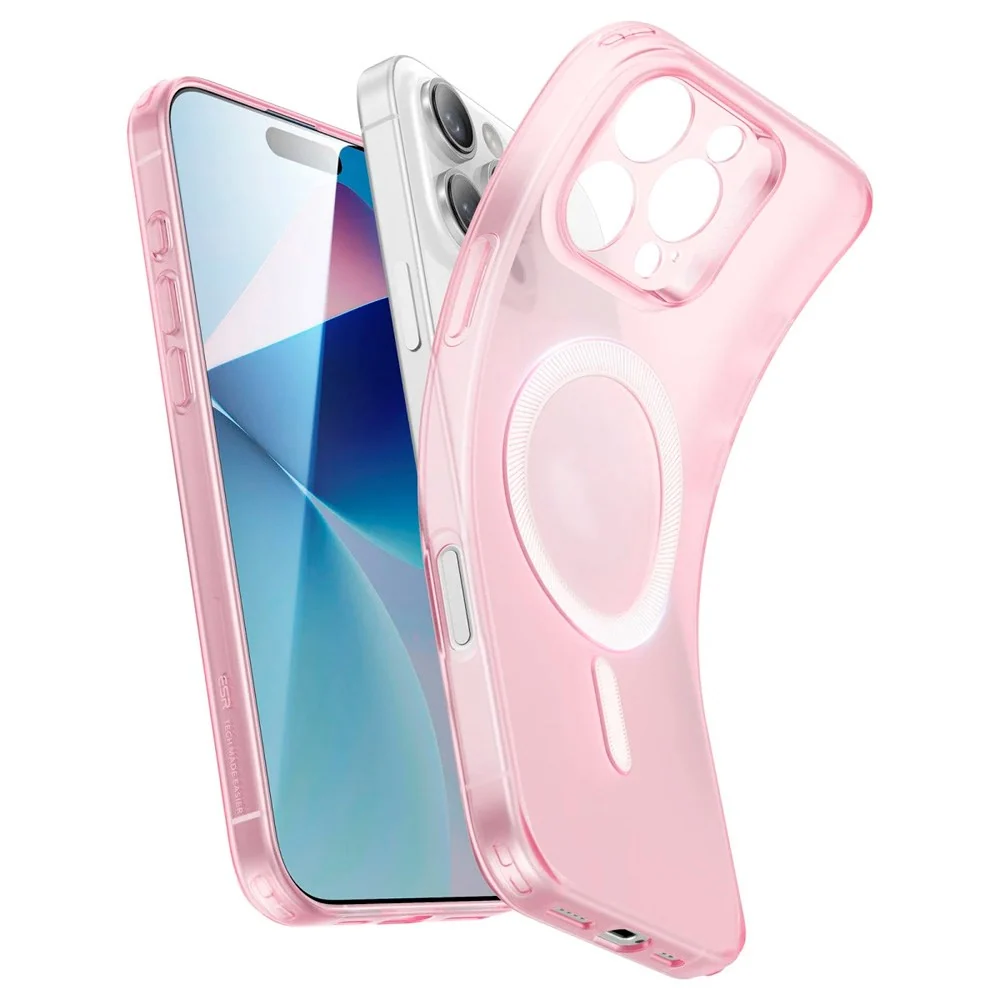 ESR iPhone 16 Pro Zero Clear Fleksibelt Plast Deksel – MagSafe Kompati v:8621734 ESR iPhone 16 Pro Zero Clear Fleksibelt Plast Deksel – MagSafe Kompati v:8621734