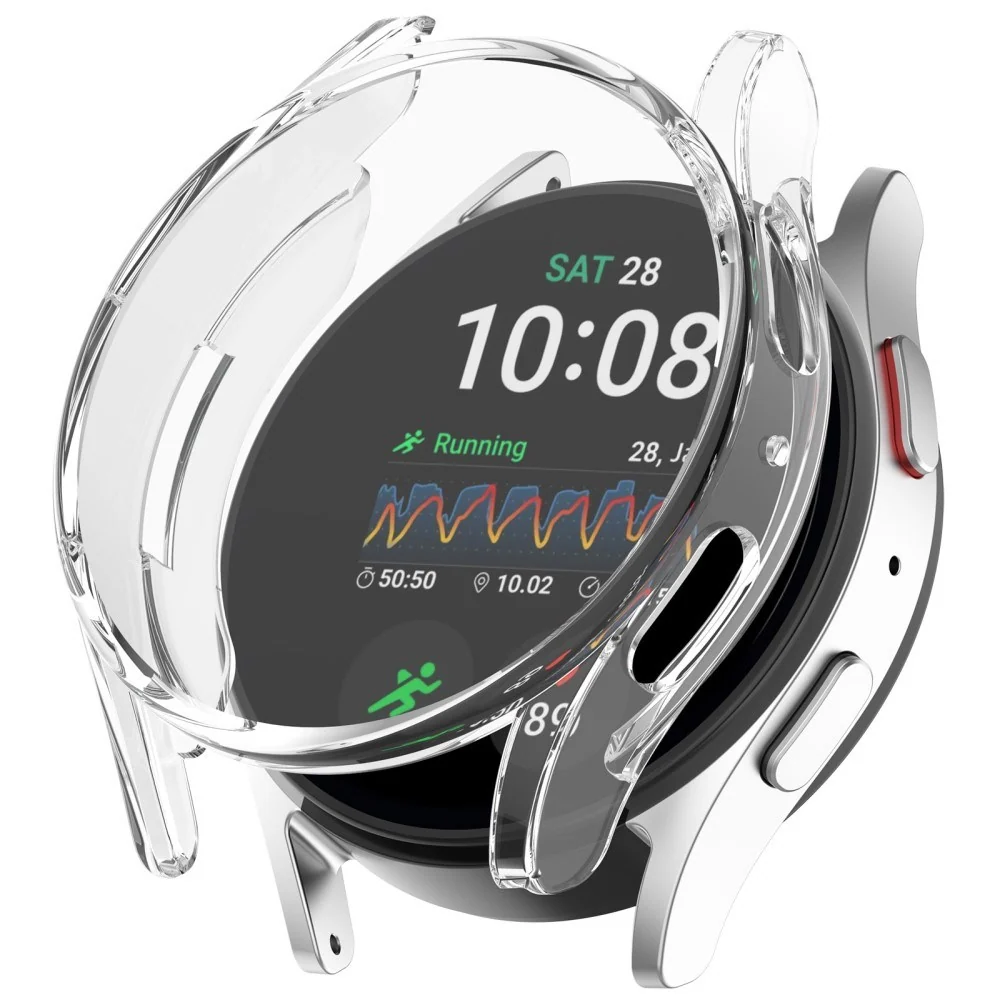 Samsung Galaxy Watch 7 (40mm) Transparent Fleksibelt TPU Plast Deksel v:6392650