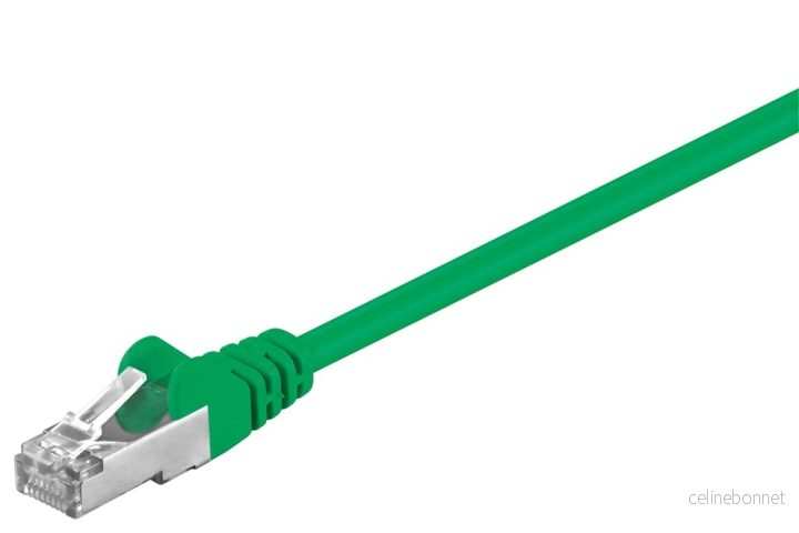 Goobay Kretskabel CAT 5e, F/UTP, grønn, 1 m kobberbelagt aluminiumtråd (CCA) v:3037418