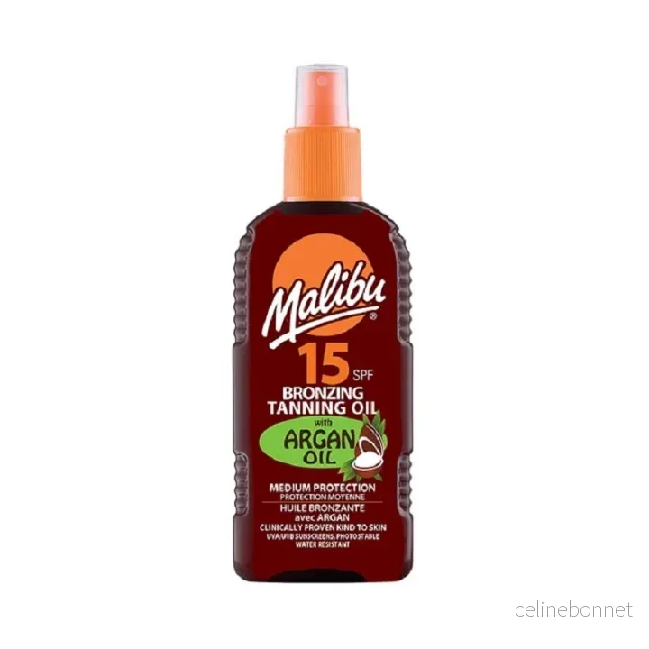 Malibu Bronzing Tanning Oil med arganolje SPF15 200 ml v:3625285