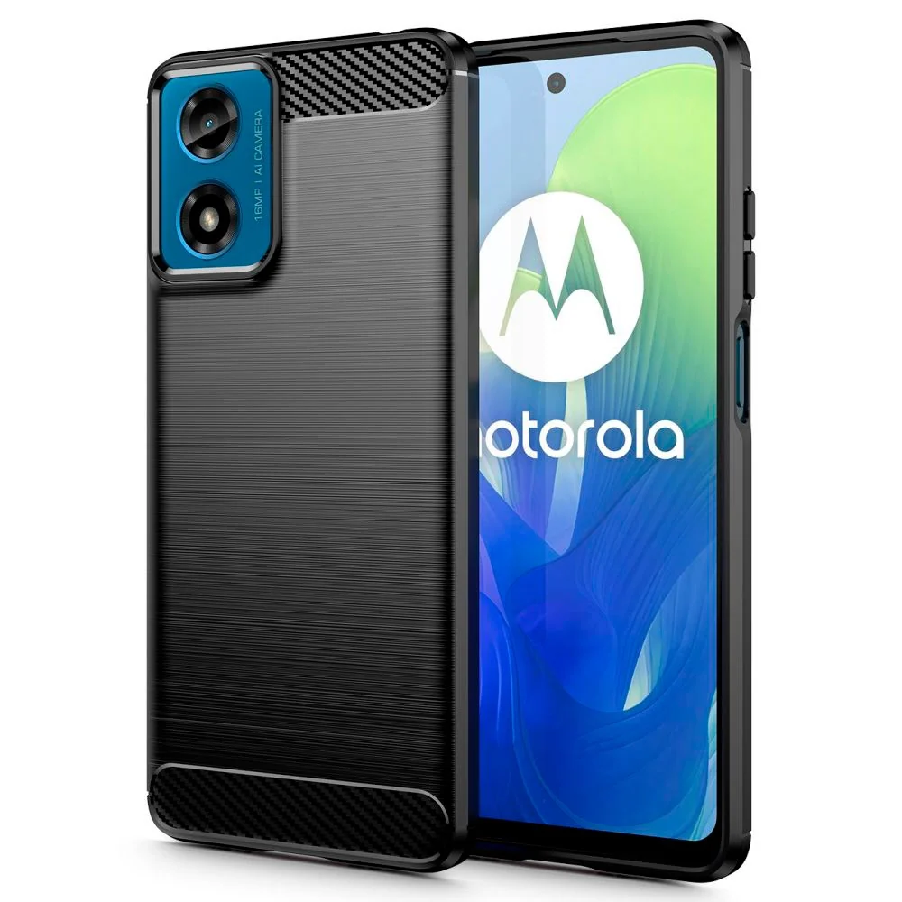 Motorola Moto G04 / G24 Tech-Protect Fleksibelt Plast Carbon Deksel – v:8428754 Motorola Moto G04 / G24 Tech-Protect Fleksibelt Plast Carbon Deksel – v:8428754