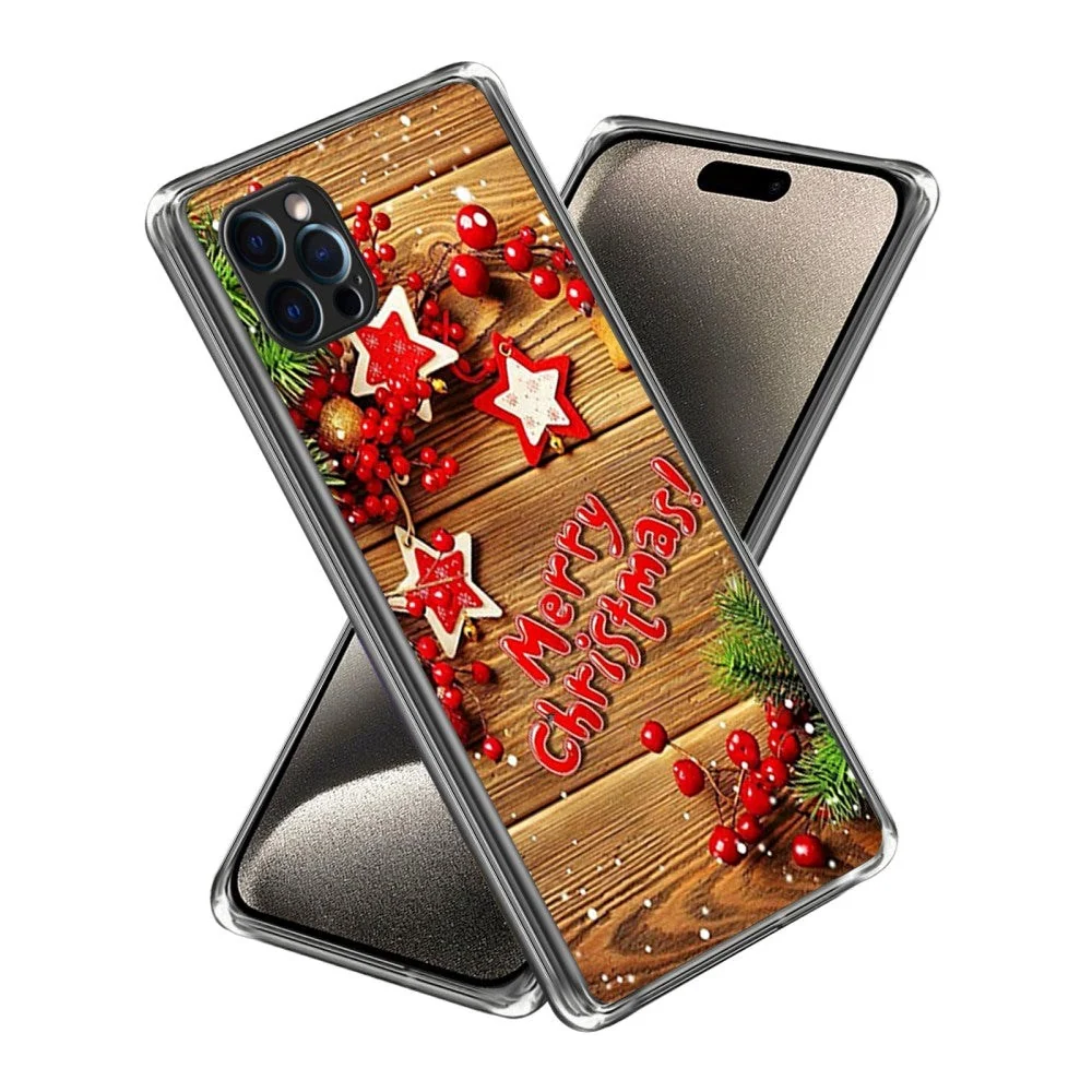 iPhone 15 Pro Max TPU Plast Jul Deksel - Merry Christmas v:3809010