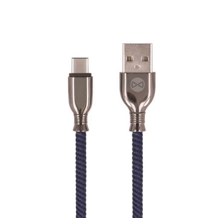 Forever Tornado - USB-C-kabel for hurtiglading (3A), 1 m, marineblå v:3099712
