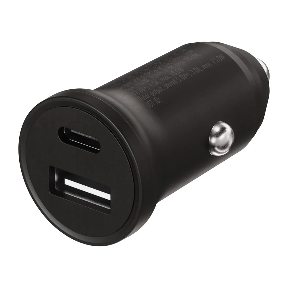 X2O 30W Dobbel Billader USB-A & USB-C – Svart v:283888 X2O 30W Dobbel Billader USB-A & USB-C – Svart v:283888
