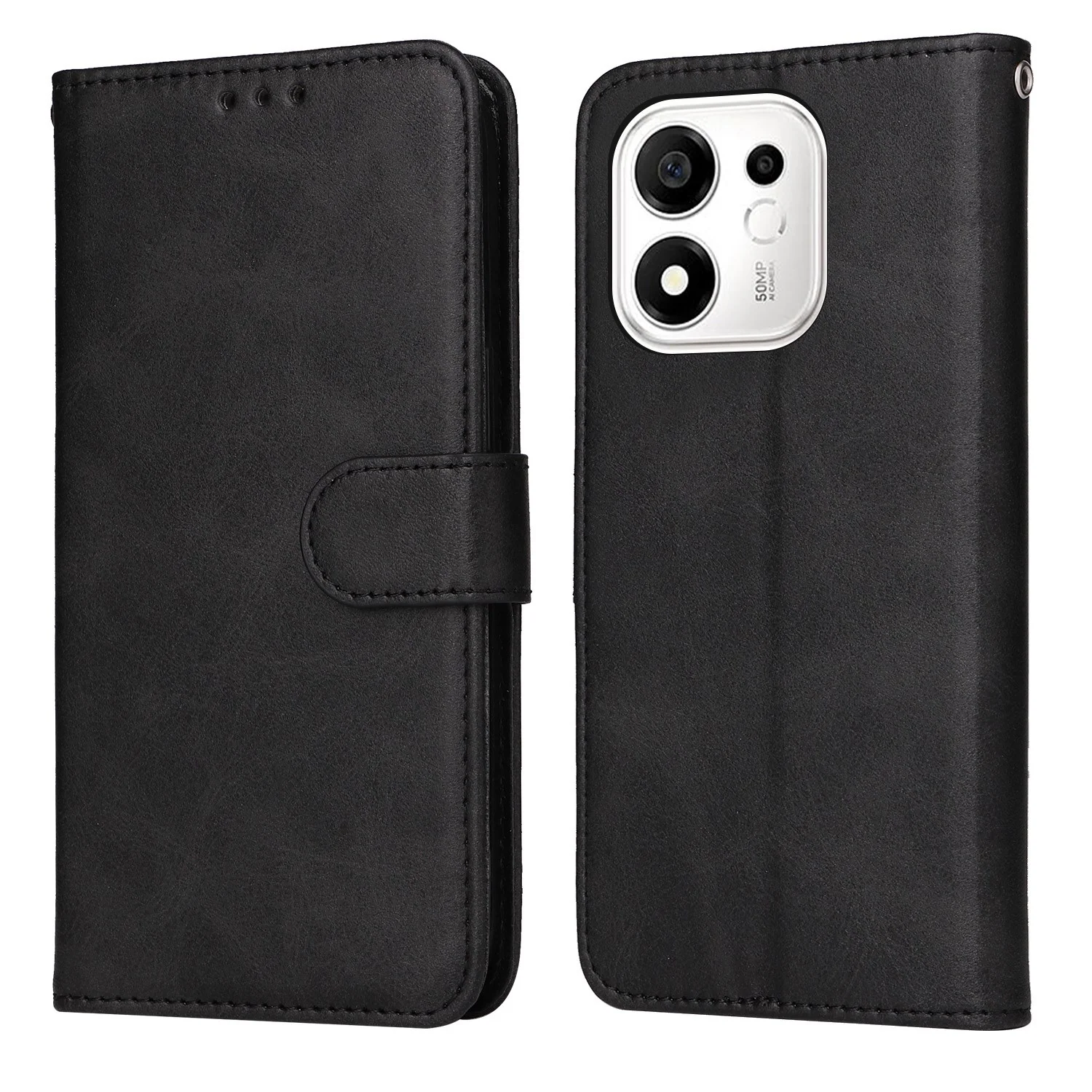 Honor 600 Smart EIDERWOOD Flip-deksel i kunstskinn – svart v:5514432