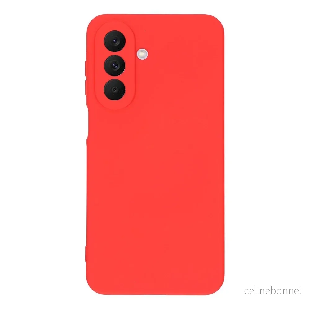 Samsung Galaxy A27 EIDERWOOD Fôret Fleksibelt Plast Deksel – Rød v:7595568