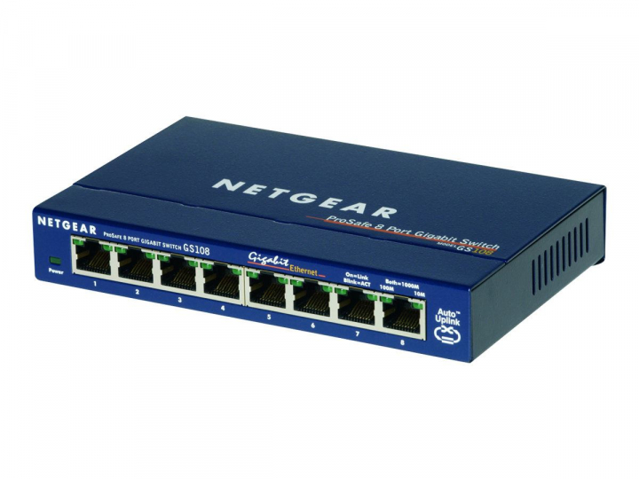Netgear GS108GE 8Port 1000T-svitsj v:1124677