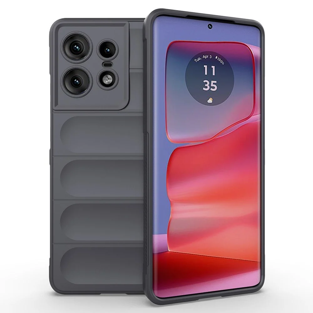 EIDERWOOD Motorola Edge 50 Pro Fleksibelt Plast Deksel - Grå v:214990