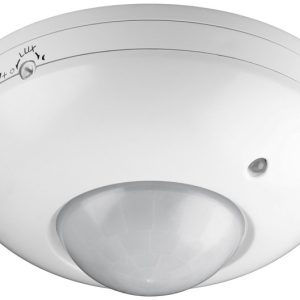 Goobay Takmontert infrarød bevegelsesdetektor, 360° deteksjon, 6 m rekkevidde, for innendørs bruk (IP20), LED-kompatibel v:3912071
