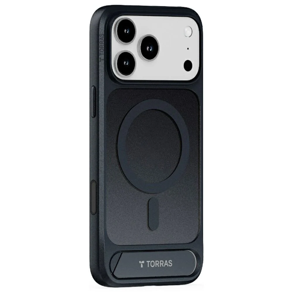 TORRAS iPhone 17 Pro Pstand Hybrid Deksel m. Kickstand - MagSafe Kompa v:2410990