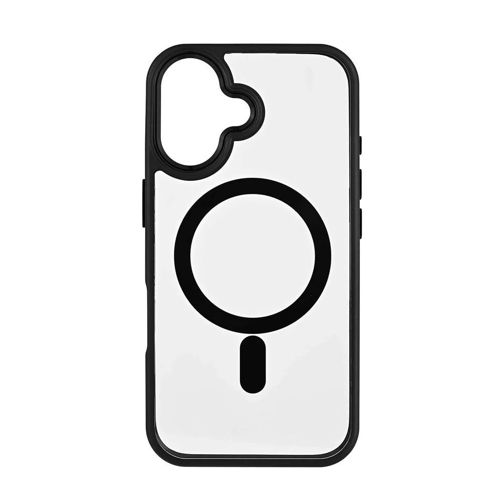 iPhone 16 Onsala Bumper Deksel – MagSafe-Kompatibel – Svart og Gjennom v:5716803