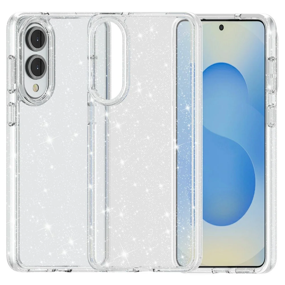 EIDERWOOD Samsung Galaxy S25 Edge Hybrid Glitter Deksel – Gjennomsikti v:7392912 EIDERWOOD Samsung Galaxy S25 Edge Hybrid Glitter Deksel – Gjennomsikti v:7392912