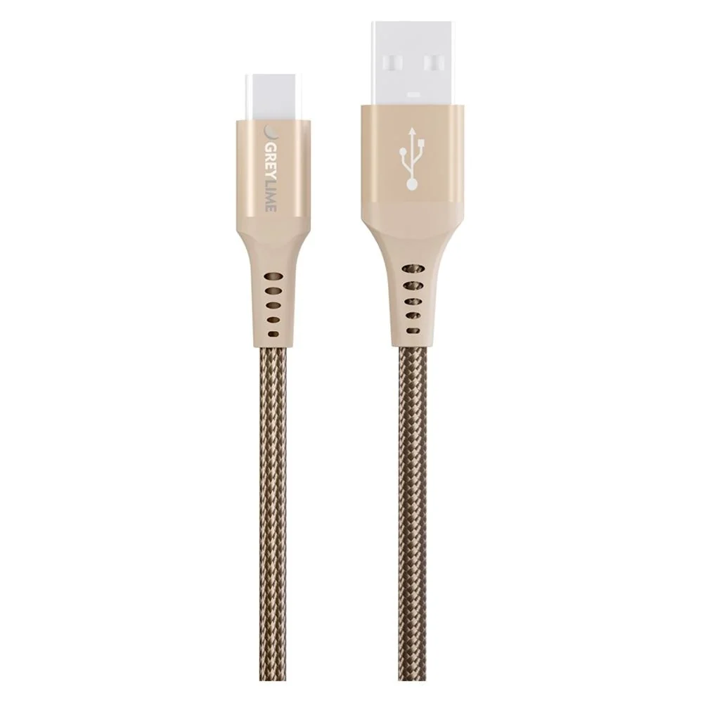 GreyLime 15W Flettet USB-A til USB-C Kabel 3 meter – Beige v:2918259