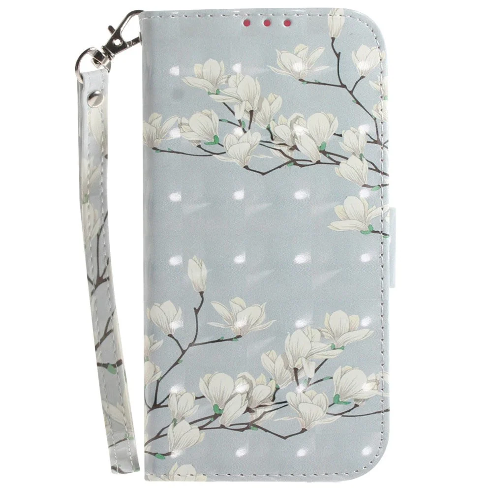 Sony Xperia 1 V Skinn Deksel m. Trykk – Magnolia Blomster v:6363615