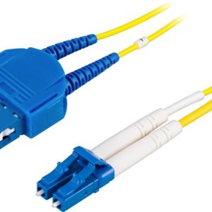 DELTACO Fiberkablage LC – SC, dupleks, singlemode OS2, 3m (LCSC-3S) v:9527293