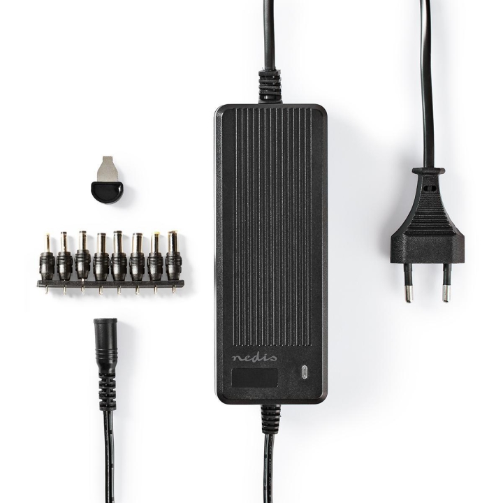 Nedis Universal AC strømadapter | 60 W | 6 / 7.5 / 9 / 12 / 13.5 / 15 / 16 V DC | 1.10 m | 3.0 A | 8 plug(s) | Sort v:4688654 Nedis Universal AC strømadapter | 60 W | 6 / 7.5 / 9 / 12 / 13.5 / 15 / 16 V DC | 1.10 m | 3.0 A | 8 plug(s) | Sort v:4688654