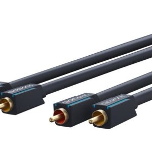 ClickTronic RCA-kabel, stereo Premium-kabel | 2x RCA-plugg 2x RCA-plugg | 1,0 m | OFC innerleder v:1550918