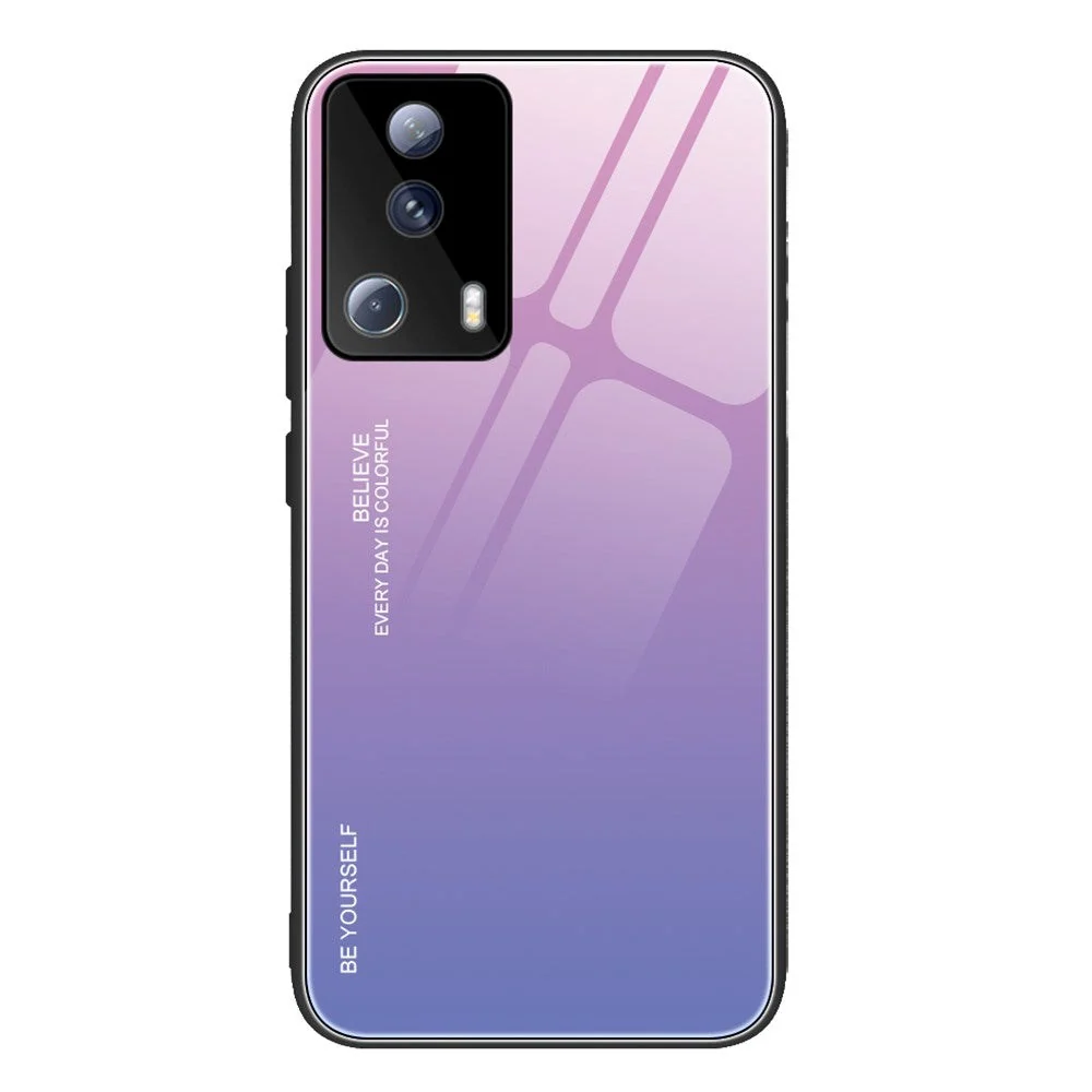 Xiaomi 13 Lite Glass Bakdeksel - Hello - Lilla v:1302140